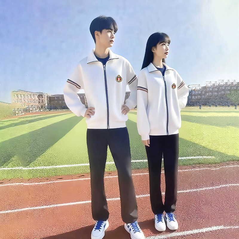 Customized campus style unisex casual children's clothing (two-piece or three piece set) by the manufacturer