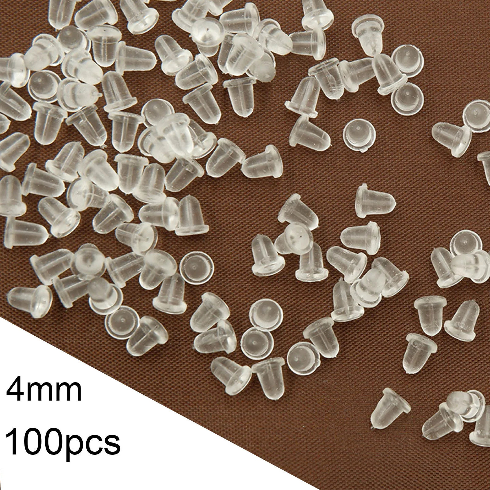 100pcslot Plastic ear plugs Earring Back Diy Jewelry Accessories Ear PluggingBlocked Stud Stopper Findings 250804