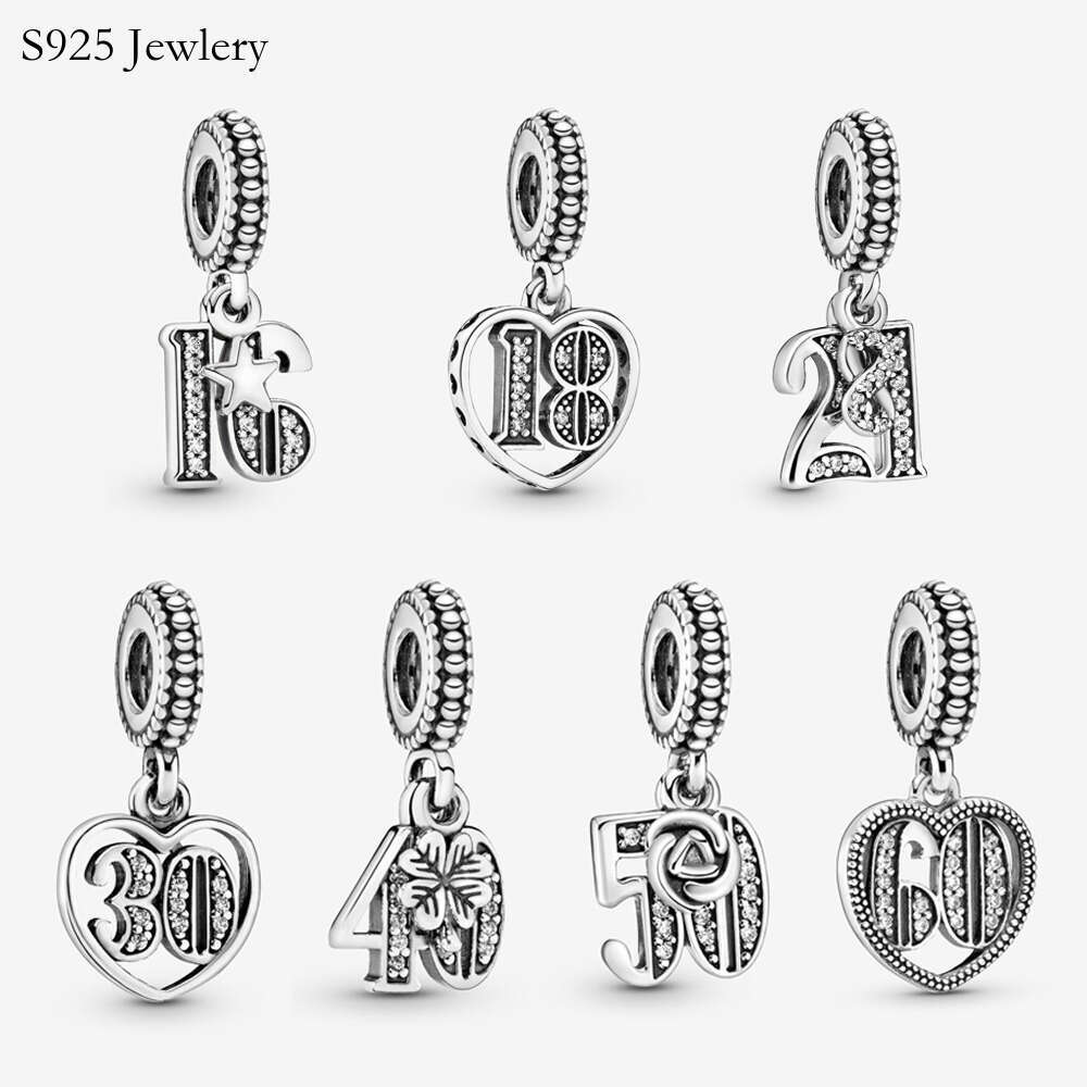 925 Sterling Silver Charm Beads S925 Snake Celebration Pendant Charm Bracelet Necklace Female Jewelry Fashion Accessories Free Wholesale Freight