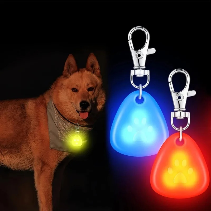 Led Pet Pendant Luminous Dog Tag Waterproof Dog Collar for Outdoor Walking Safety Walking A Dog At Night Anti Loss Light Outdoor 250805
