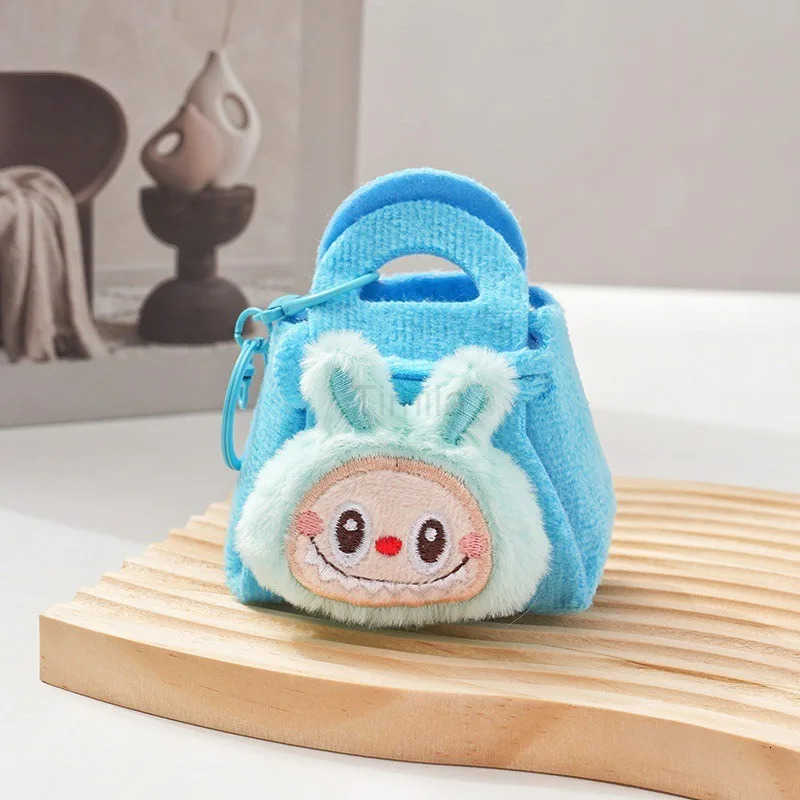 2025 Hot Selling Cute Sheep Plush Storage Bag - Cartoon Doll Keychain Jewelry Change Storage Bag Backpack Hanging Decoration U250808