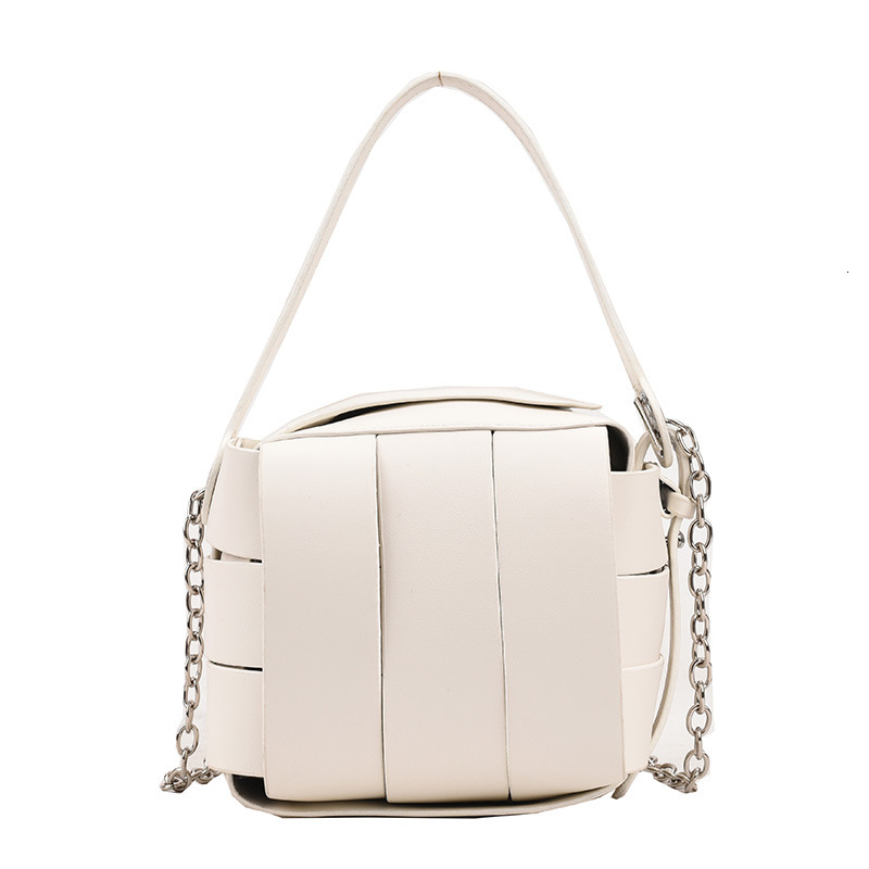 Luxury Brand Designer Bag 2024 Small Square Bag New Trendy Personality Daily Simple Shoulder Crossbody Bag Women's Woven Bag