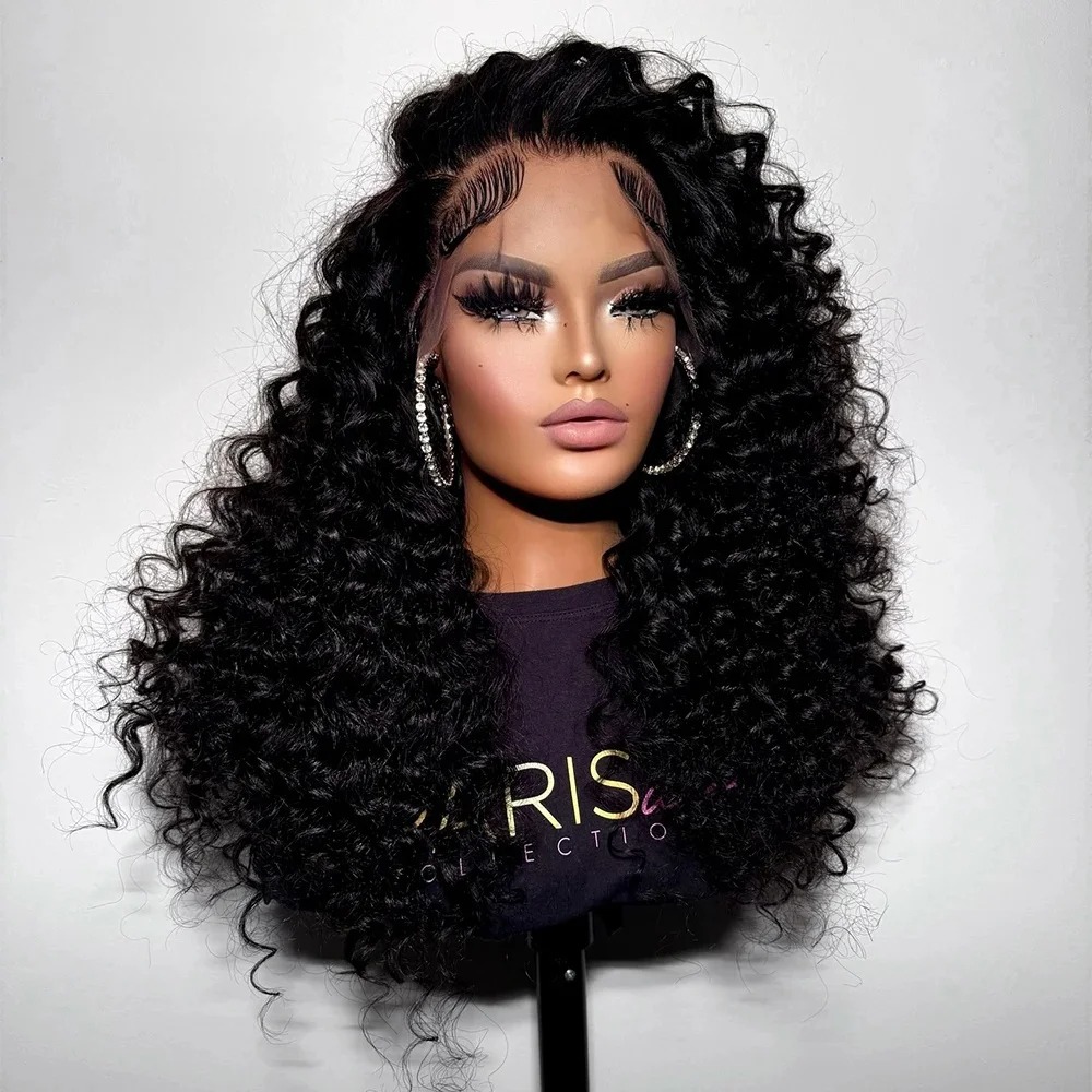 Water Wave Lace Front Wig Deep Wave Lace Closure Wig 13x4 Hd Lace Frontal Wear And Go Glueless Wig 360 Curly Human Hair Wigs 30 Inch Synthetic For Wom