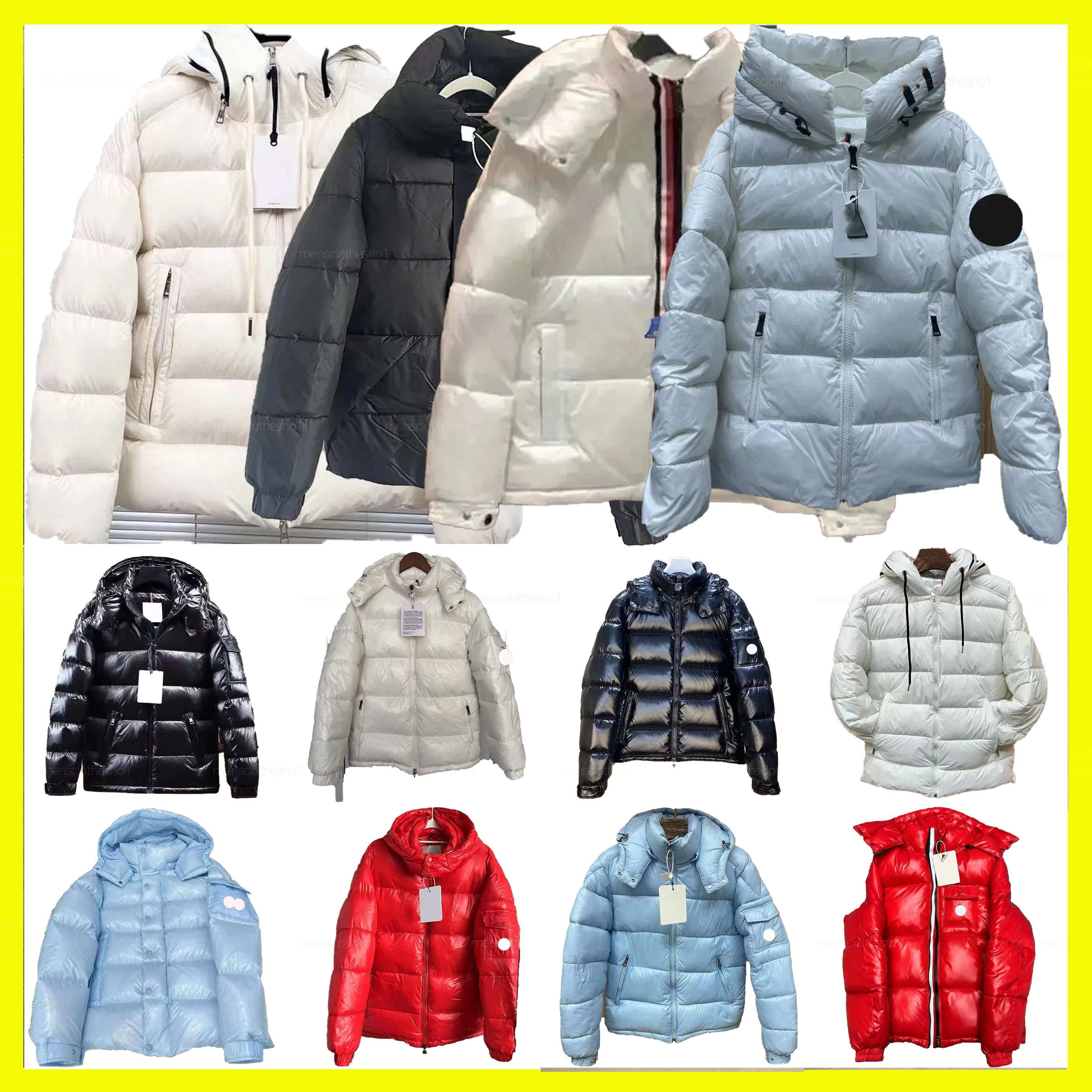 Designer jacket puffer jacket mens coat warmer thick hooded NFC jacket womens fashion style slim high quality white duck puffer zip up jackets Asian Size M-5XL