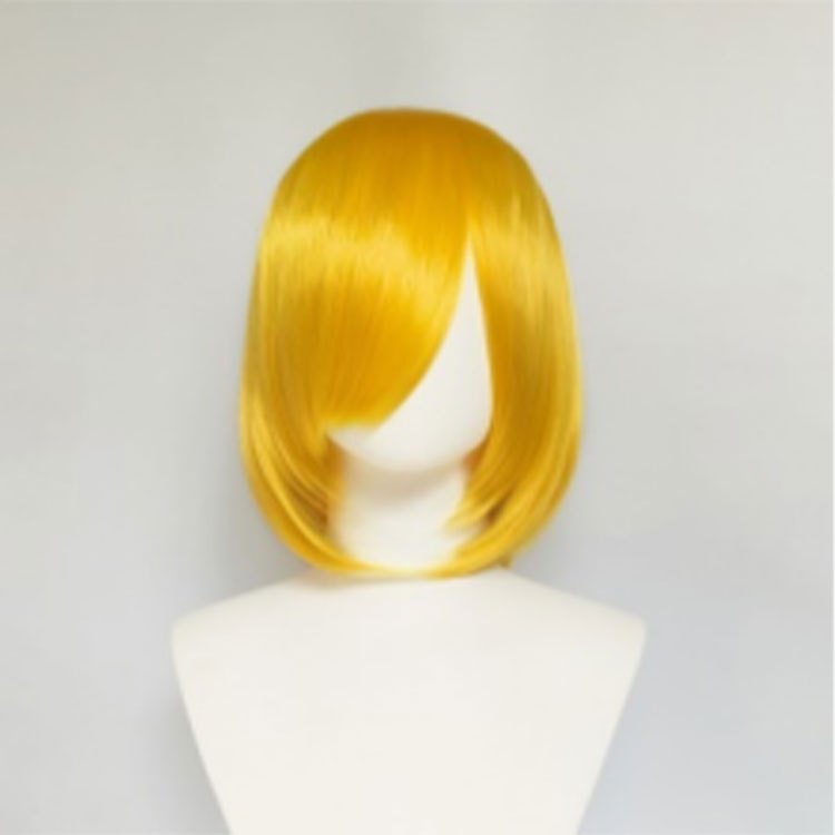 Durable Wavy Human-Like Hairstyle Fiberglass Prosthetic Wig Suitable for Role Play