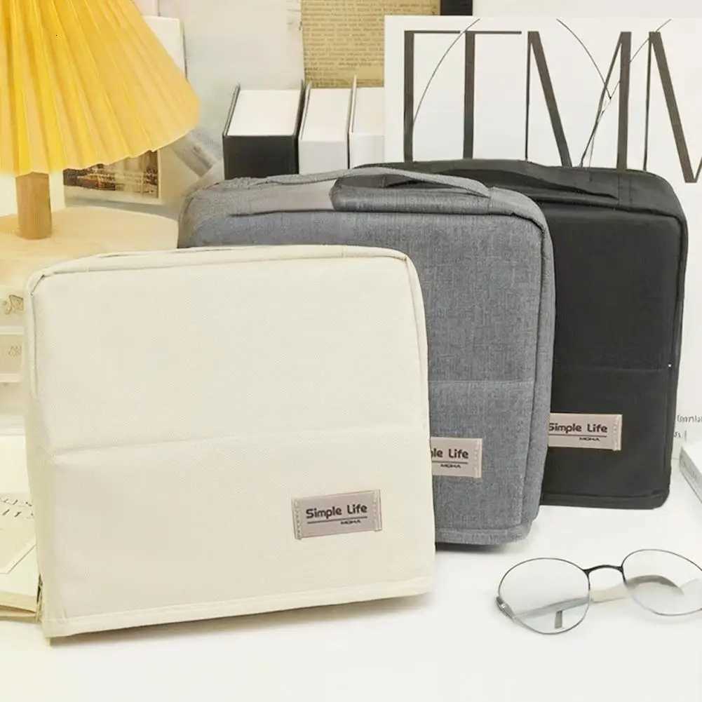 Travel Portable Large Capacity Double Opening Cosmetic Bag Mens Toiletry Storage Bag Multi Layer Stationery Bag Y250808