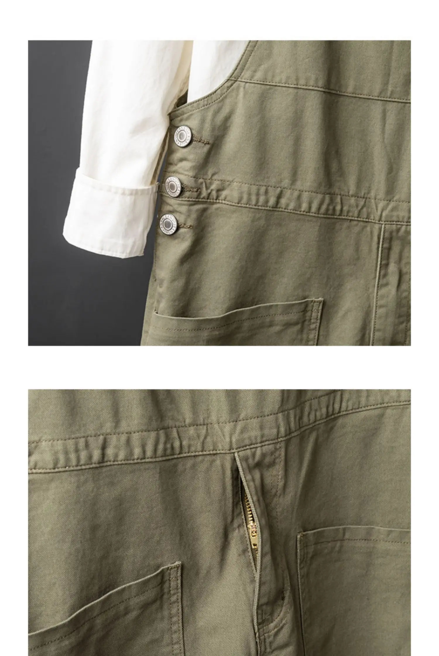 Retro Work Suit Jumpsuit Couple Loose Fitting Straight Pants Large Pocket Thick Casual Overalls Men Onepiece Suspender Trousers 250804