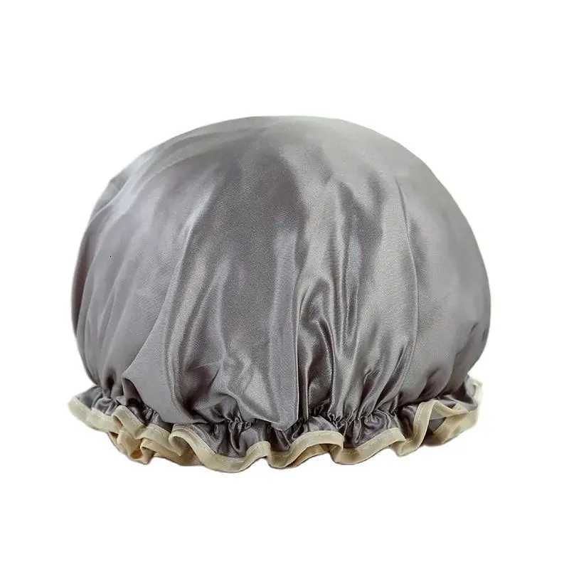 Waterproof Bath Hat Bathroom Shower Hair Cover Women Supplies Shower Cap Adult Shower Bath Bathing Caps Bathroom Accessories Z250808