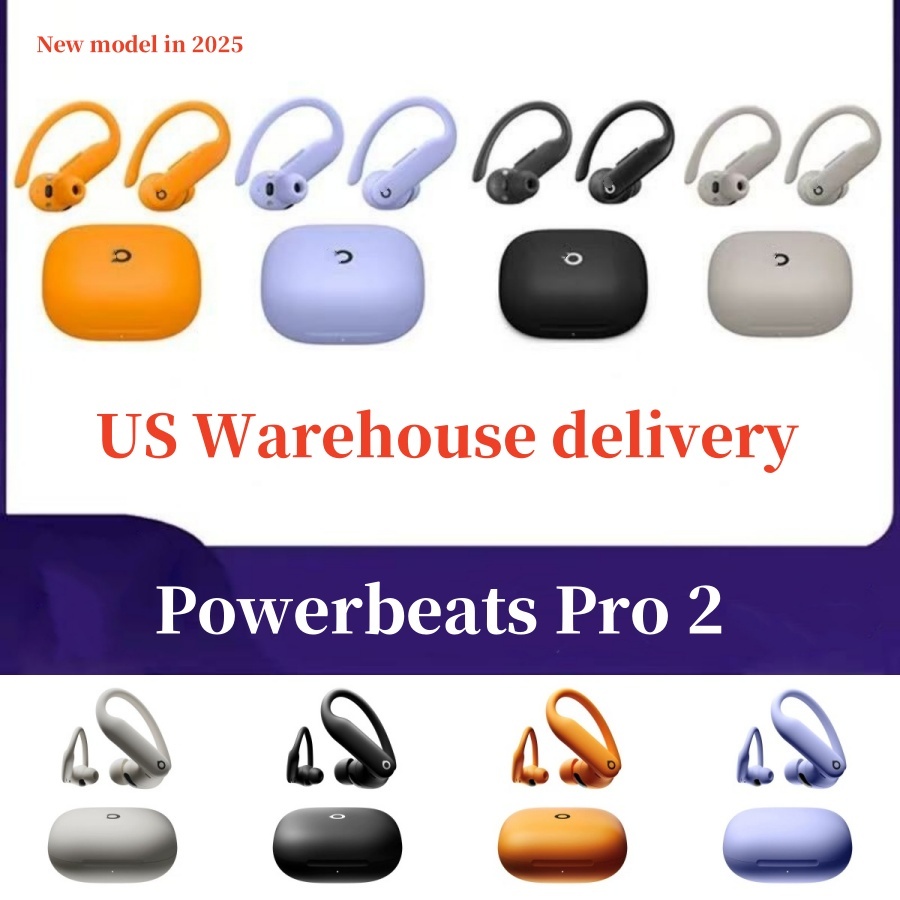 Sport Powerbeats Pro 2 Noise Canceling Earphone Earbuds Bluetooth 5.3 Headphones Wireless Earbuds Earphones For airpods pro max 2 Running Gym Workout with Earhooks
