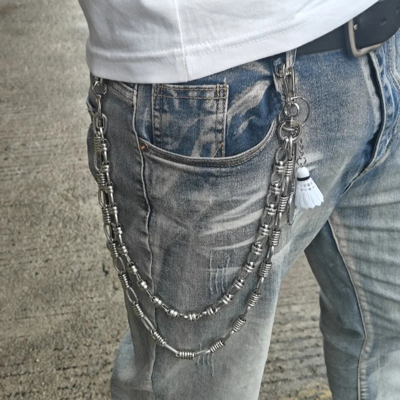 Stainless Steel Hip Rock Pants Chain Minimalism Punk Men And Women Ones Waist Accessories A Birthday Present 250807
