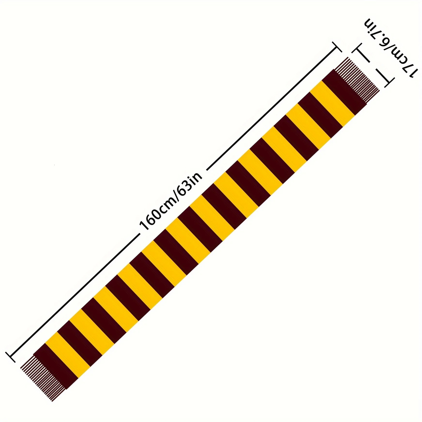 1PCS unisex knitted striped scarf lengthened 63inches scarf Fashion warm scarf preppy scarf 250807