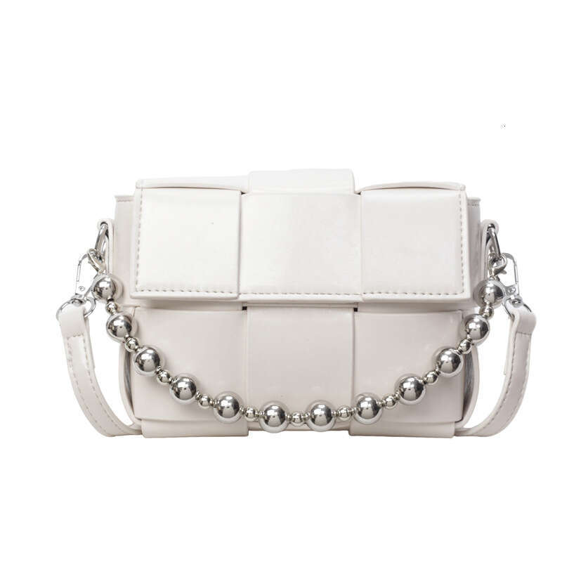 High-Quality Designer Textured Woven Handbag Small Square purse and wallet Luxury for Women bags 2025 New Trendy Fashion Chain Shoulder Crossbody Bag