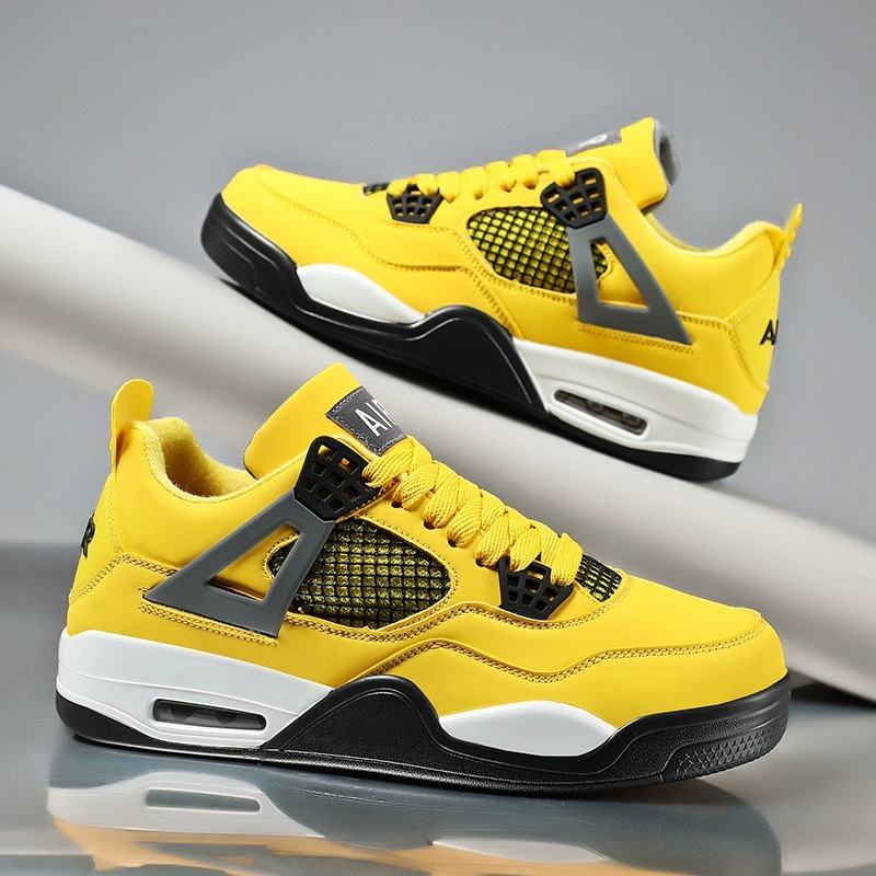 2025 New Outdoor Fashion Youth Running Men's Casual Versatile Trend Daddy Shoes Comfortable Fabric Non-Slip Sole