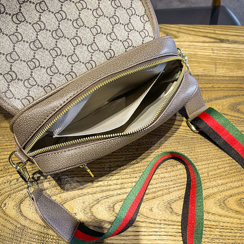 2025 New Classic Series Wide Strap Camera Women's Versatile Backpack Single Shoulder Crossbody Small Square Bag