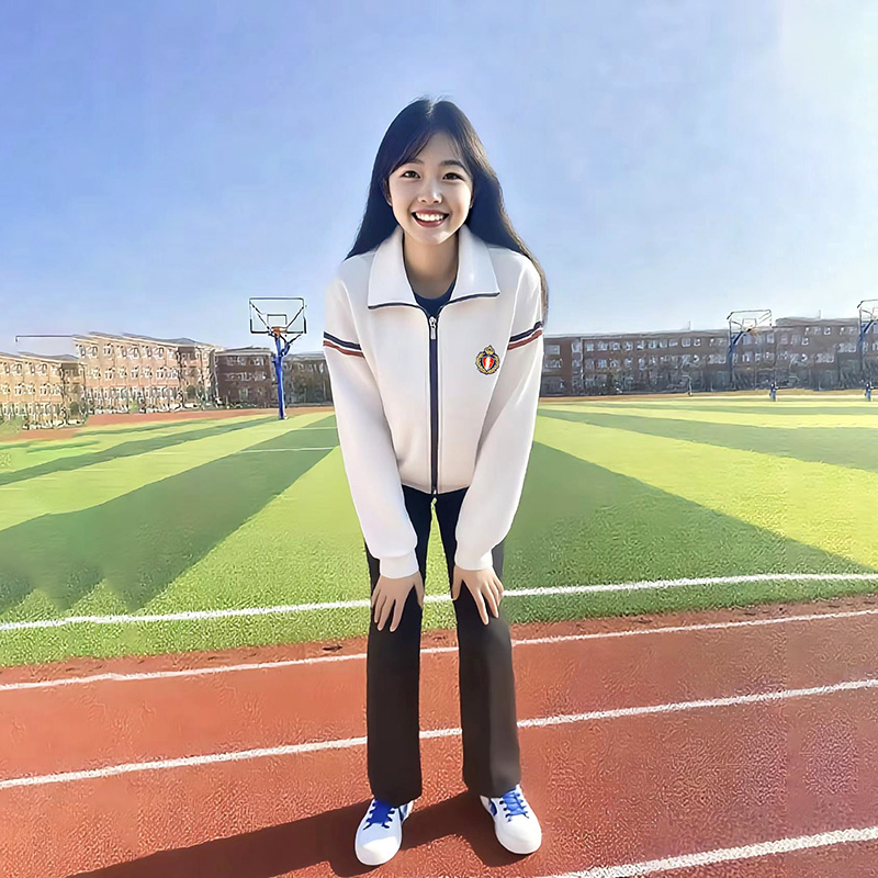 Customized campus style unisex casual children's clothing (two-piece or three piece set) by the manufacturer