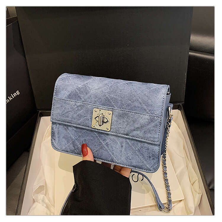 2025 bags New purse and wallet Lock Small Square High-end Fashion Luxury Chain Designer Crossbody Bag