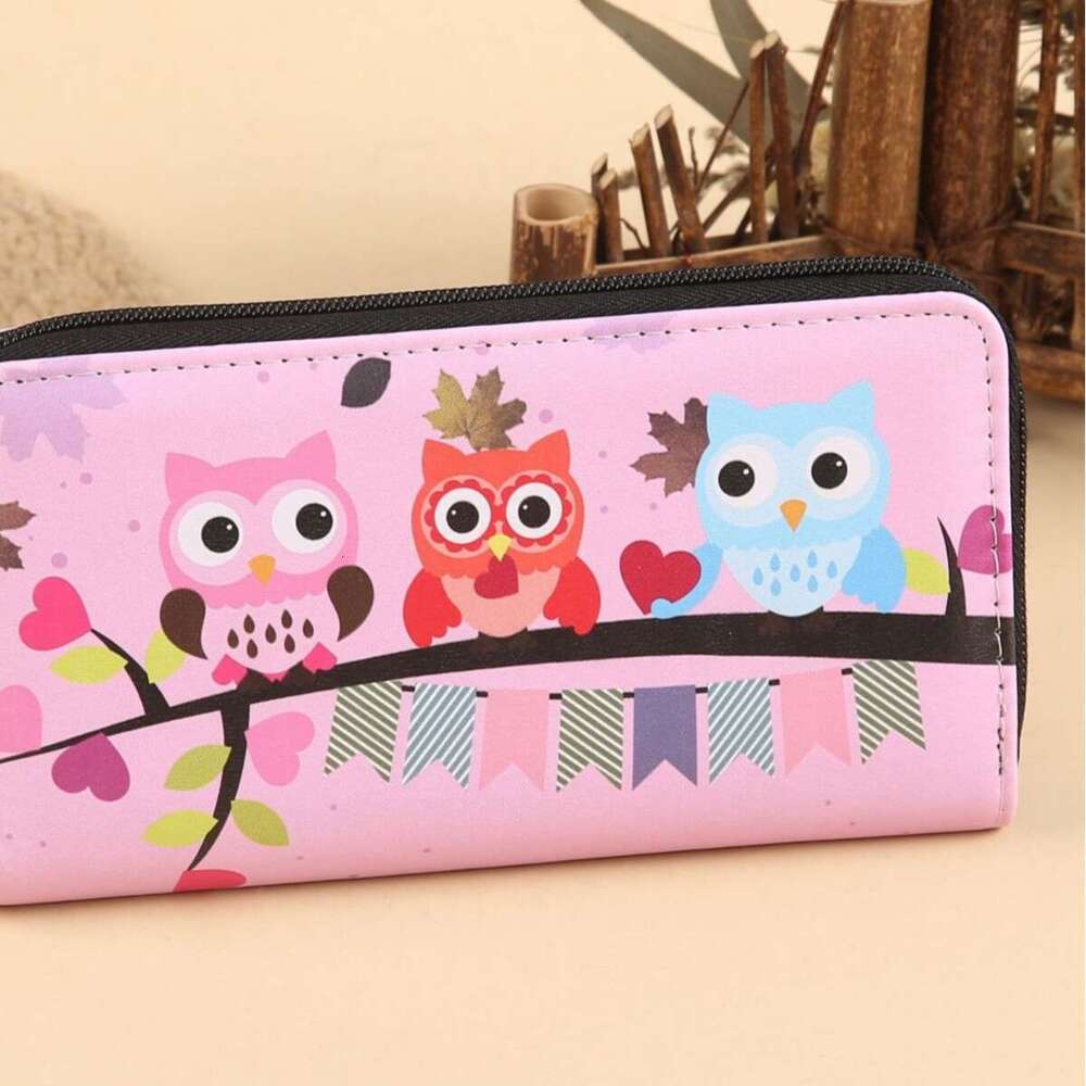 Cartoon Pattern New Wallet Women's Long Clutch Double-layer Zipper Large Capacity Coin Purse Multi-purpose Mobile Phone Bag