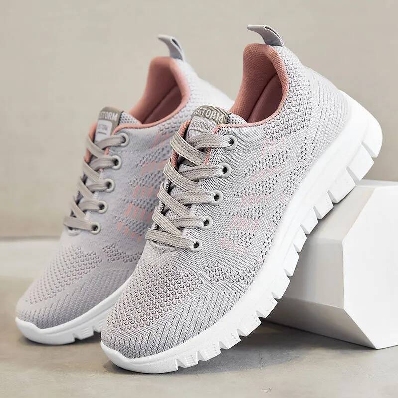 2025 Women's Casual Sneakers Comfortable Breathable Platform Fashion Women Versatile Lace-up Shoes Female Footwear ddmysaturn