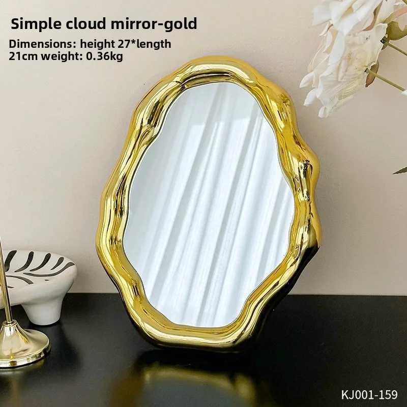 ight Luxury High-end Small Mirror Home Internet Celebrity High-value Makeup Mirror Dormitory Decoration Z250807