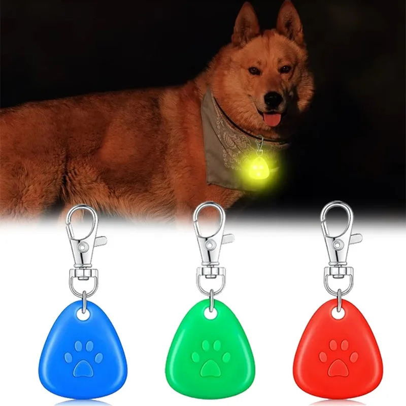 Led Pet Pendant Luminous Dog Tag Waterproof Dog Collar for Outdoor Walking Safety Walking A Dog At Night Anti Loss Light Outdoor 250805