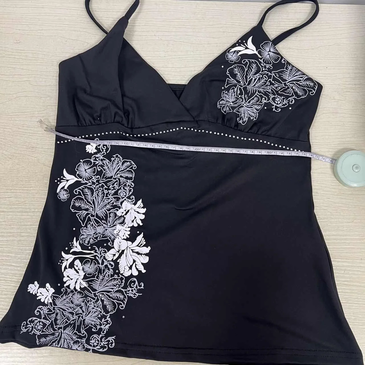 Y2K Vintage Black Suspender Top Harajuku Flower Graphic Print Rivet Mini Camis Cotton Gothic Sexy tie Summer Clothes 250807