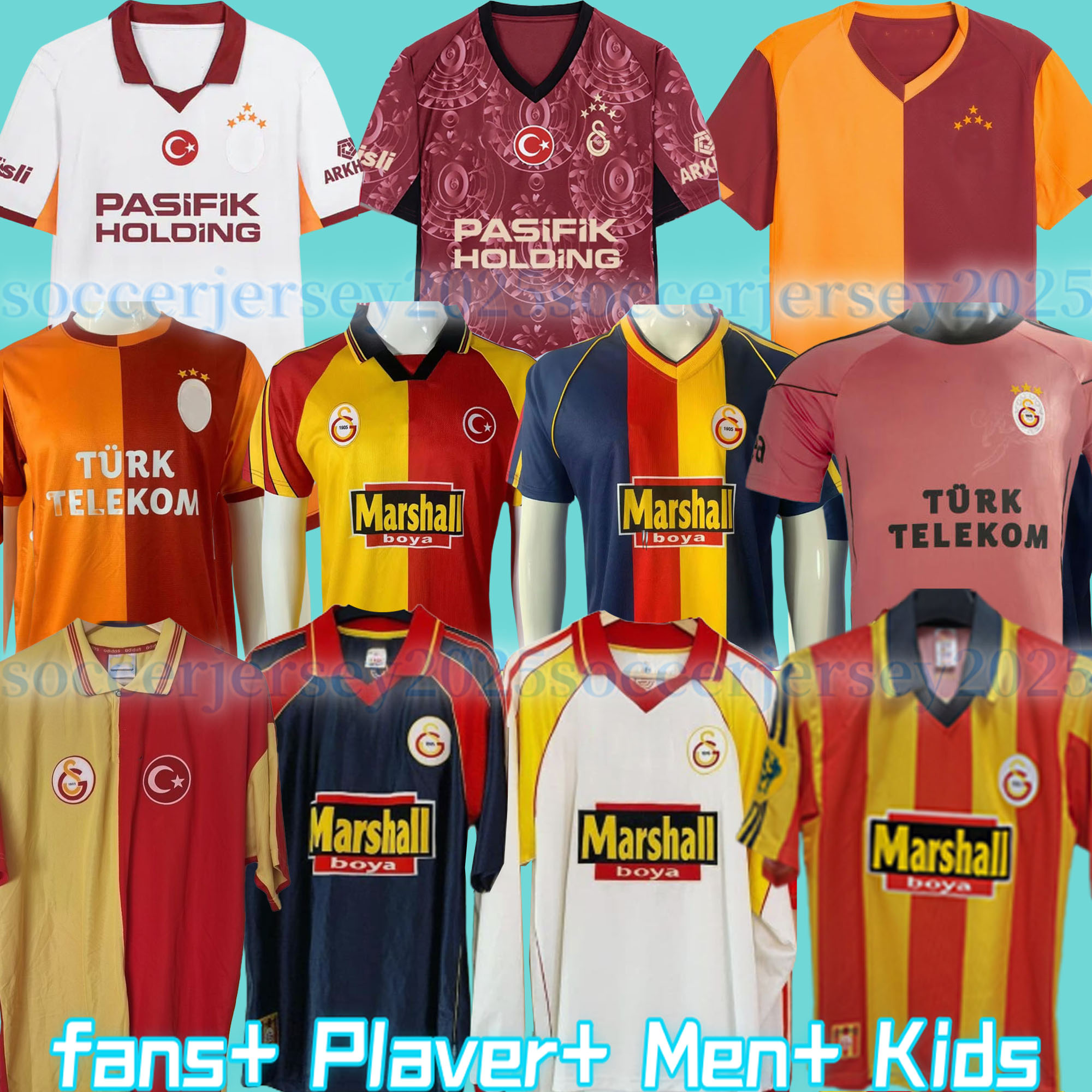Galatasarays 25 26 ICARDI Soccer Jerseys ZANIOLI BAKAMBU MERTENS maillots de foot player ZAHA AKGUN OSIMHEN NELSSON SARA 97 00 Home Away 3rd Tete kids football shirt