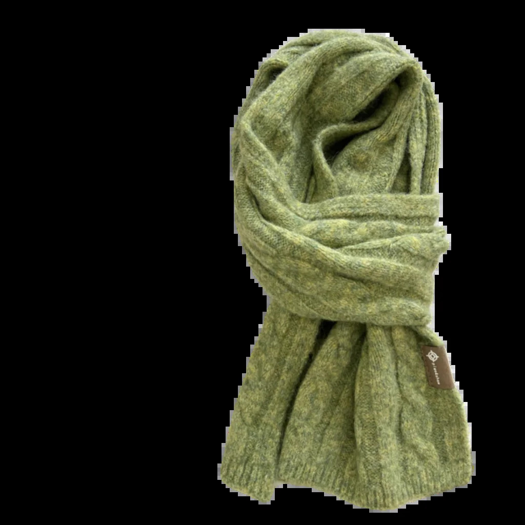 Retro Korean Version Twist Knitted Scarf For Women Winter Soft And Glutinous Solid Color Shawl For Women 250807