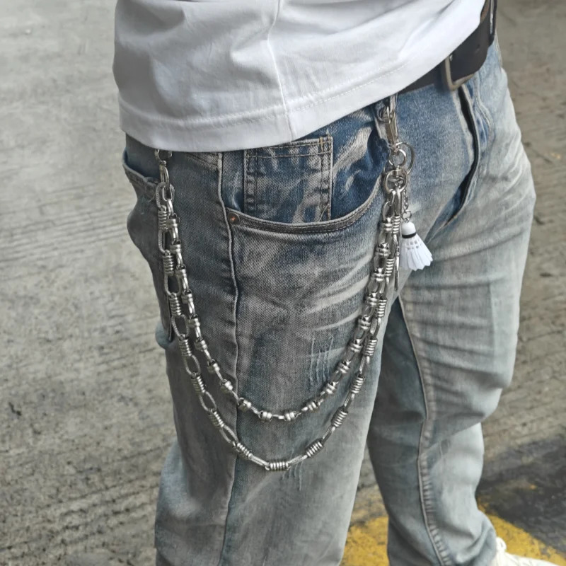 Stainless Steel Hip Rock Pants Chain Minimalism Punk Men And Women Ones Waist Accessories A Birthday Present 250807