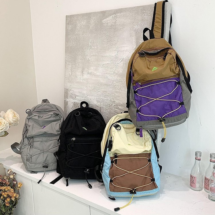 fashion 2025 Autumn New Women's Backpack Outdoor Sports Hiking Bag New Color blocked Student Backpack Suitable Lightweight Backpack New Designer 