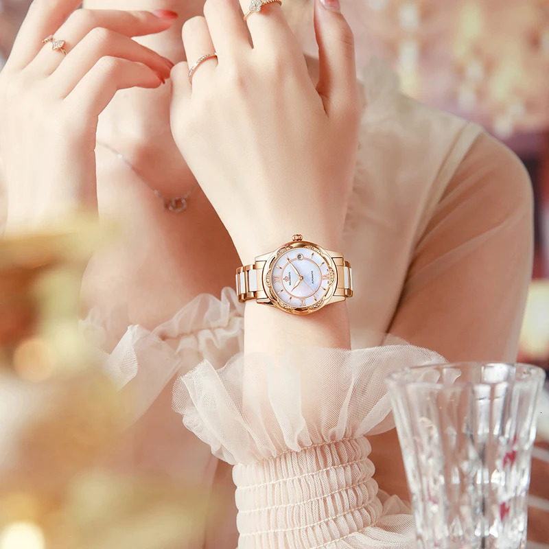 Montre Femme Reloj Mujer Womens Watches Day Date Calendar Mechanical Ladies Automatic Wristwatches Gift for Women 250807