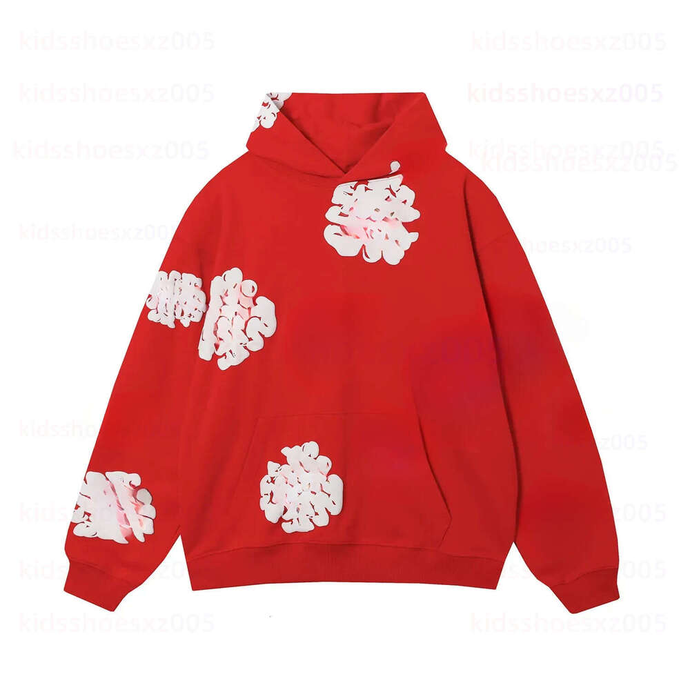 Denim Hoodie Kids Coat Kapok Hoodie Designer T-shirt Spider Hoodie Flower Niki Tech Fleece Denim Shirts Cotton Purple Jean Knit Fabric Foam Print Embroidery Hip Hop