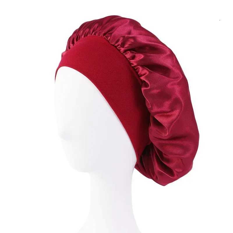 Cotton Wide-brimmed Nightcap Styling Silk Headband for Sleeping Nightcap with Elasticated Floppy Band Cap Hair Shower Cap Z250808