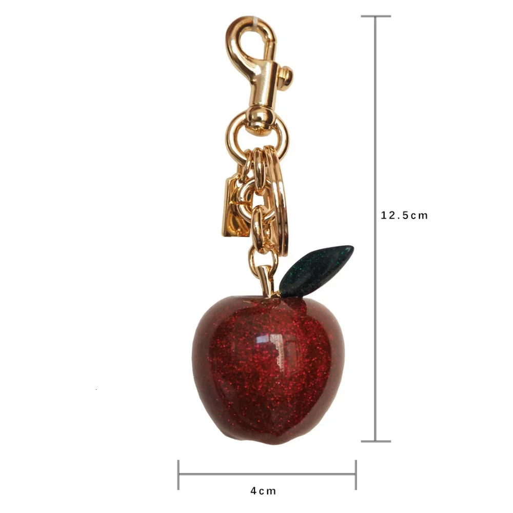 Apple Fruit Bag Charm Key Chain Accessory Purse Charm Gifts for Women 250807