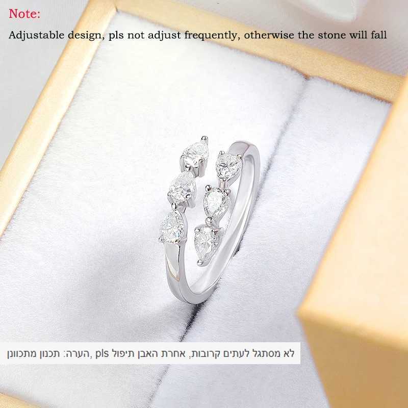 3*4MM Moissanite Rings for Women Lab Diamond Wedding Band 925 Sterling Silver Female Crown Single Tail Ring Y250808