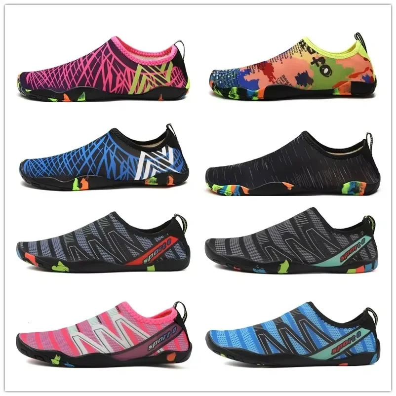 Quick-Drying Summer Water Shoes Unisex Seaside Beach Sock Barefoot Sneakers Men Swimming Upstream Sports Diving Aqua Shoes Women 250730