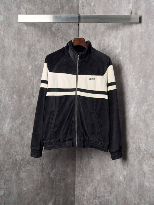 Men's plus size Outerwear & Coats New Fashion Jacquard Suede Coat Pattern Fleece Sweater Street Hip Hop Jacket High Street Embroidery C33Z2