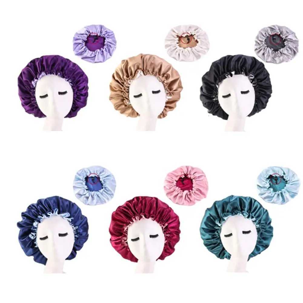 Hair Care Head Wrap Cover Women Satin Bonnet Night Sleep Hat Chemo Caps Soft Hat Z250808