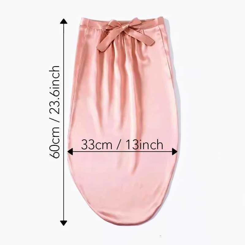 Mulberry Silk Bonnet Sleep Hair Cap Long Bonnets with Elastic Tie Band Adjustable Straps for Long Curly Dreadlock Braid Z250808