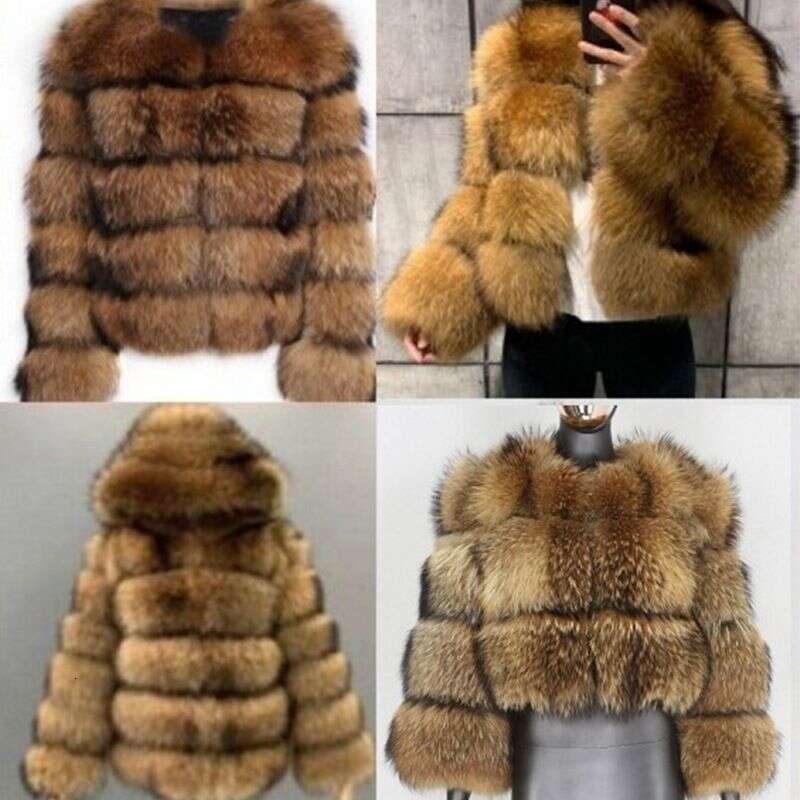 Clothing Best-Selling Jackets Imitation Raccoon Splicing Women's Artificial Fur