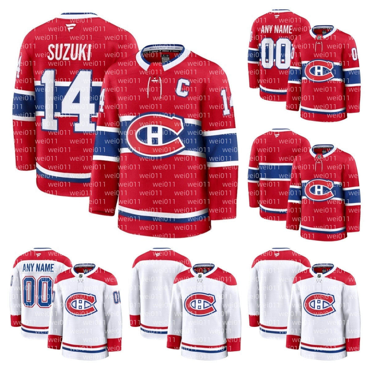 Nick Suzuki Canadiens Jersey Hockey Cole Caufield Lane Hutson Juraj Slafkovsky Mike Matheson Jake Evans Brendan Gallagher Patrik Laine Joel Armia Kirby Dach