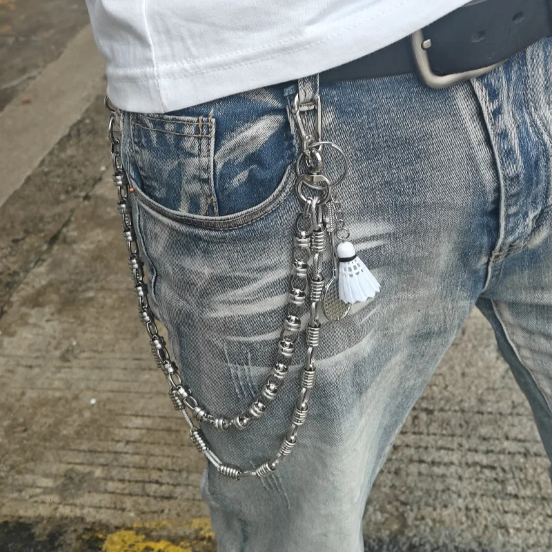 Stainless Steel Hip Rock Pants Chain Minimalism Punk Men And Women Ones Waist Accessories A Birthday Present 250807