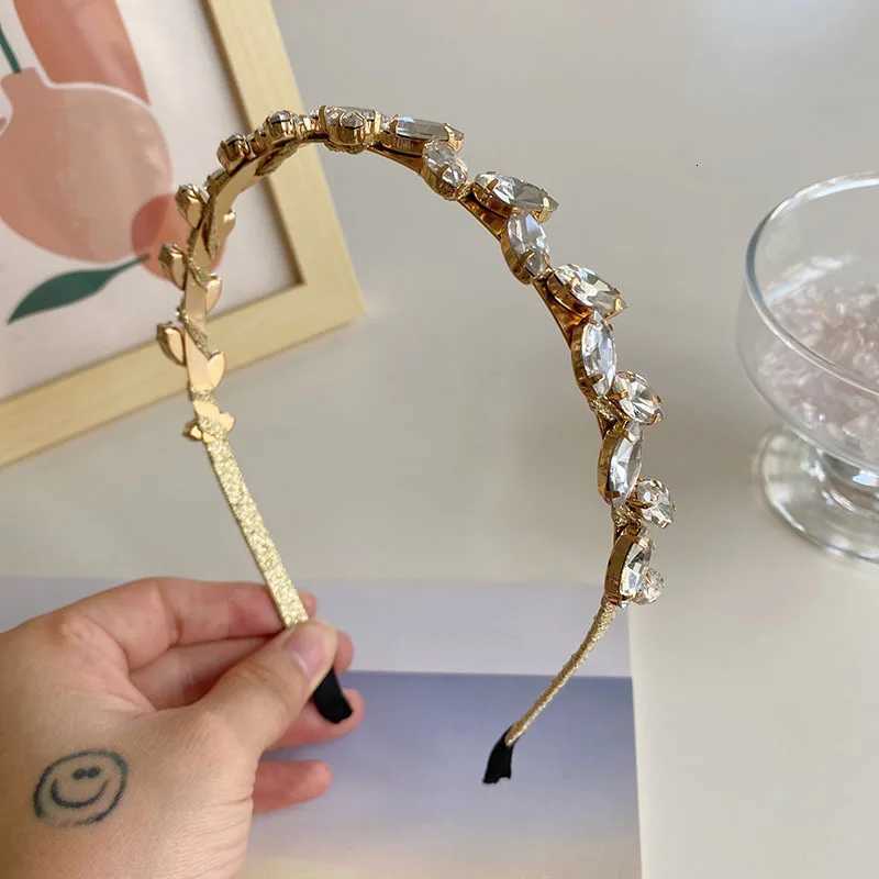 Bohen Gold Silver Rhinestone Hair Band Hair Accessories Y250808