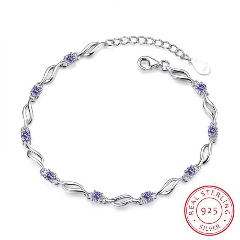 925 Sterling Silver Charm Bracelet For Decoration Fine Jewelry Cute Romantic Style Women Girls Party Engagement Z250807