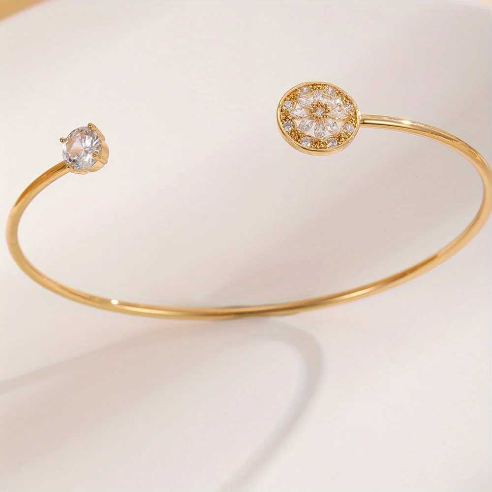 Korean Style Jewelry Bracelet Open Gold-plated Adjustable Bracelet Simple and Versatile Ready for Wholesale Z250807