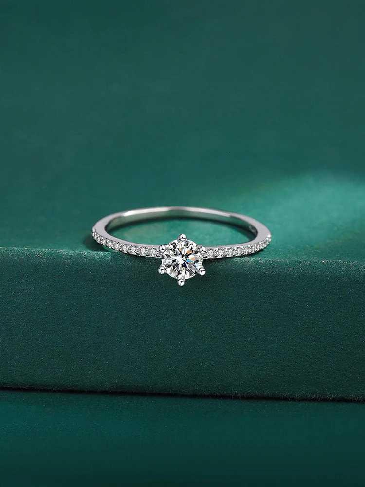 925 Sterling Silver Simplicity Classic Gorgeous Shiny Zircon Single Ring For Women Engagement Wedding High Quality Fine Jewelry Y250808
