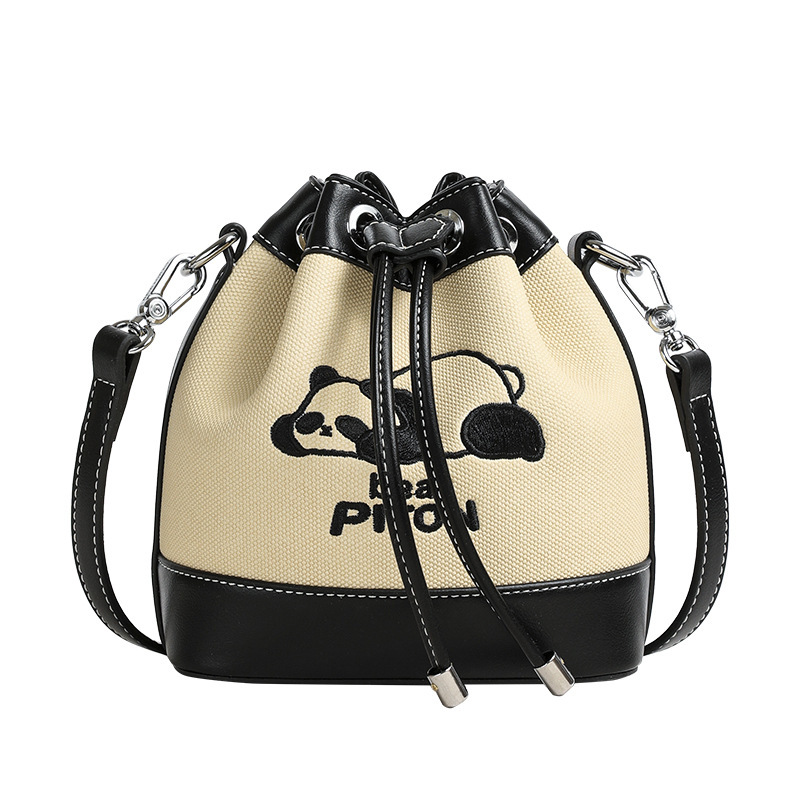 Bucket for Women, Solid Color Simple Style Handbag, Color-Block Design, Single Shoulder Crossbody Bag ddmymoon