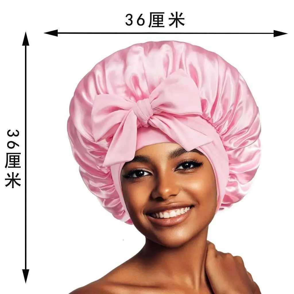 2025 Satin Bonnet Silk Bonnet Adjustable Bonnet for Sleeping Hair Bonnet with Tie Band Bonnets for Women and Men Z250808