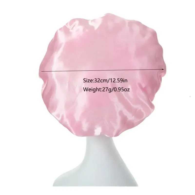 Cotton Bonnets Night Sleeping Cap Large Elastic Wide Soft Band Colorful Silk Hat for Curly Hair Care Beauty Makeup for Women Men Z250808