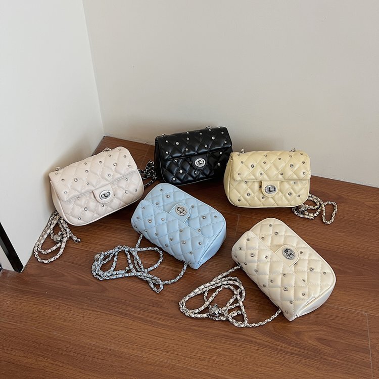 Luxury Brand Designer Bag Quilted Small Square Bag Adjustable Chain Crossbody Small Backpack 2025 New Fashion Cute Women's Bag