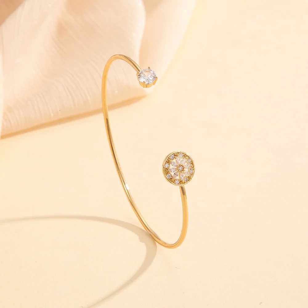 Korean Style Jewelry Bracelet Open Gold-plated Adjustable Bracelet Simple and Versatile Ready for Wholesale Z250807